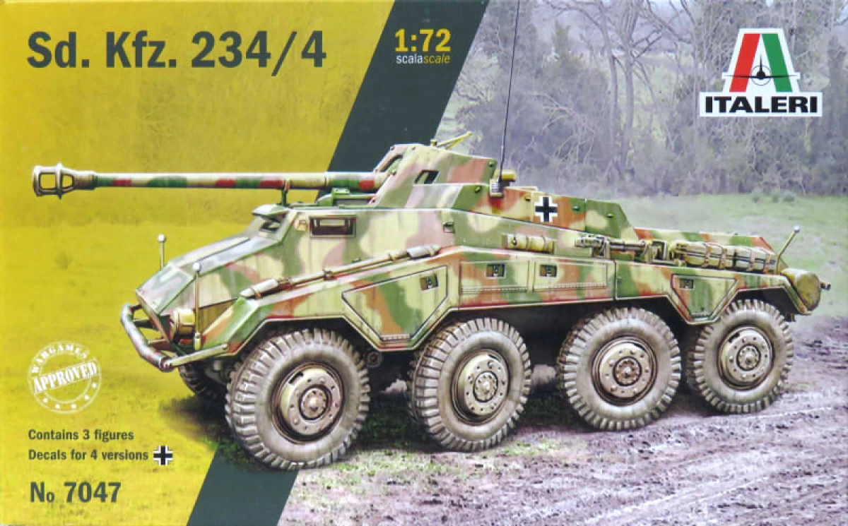 1/72 WW.II ドイツ軍 Sd.Kfz.234/4 PAK40 75㎜砲搭載8輪装甲偵察車