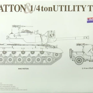 1/35 米陸軍 M46 パットン & 1/4トン ユーティリティ トラック