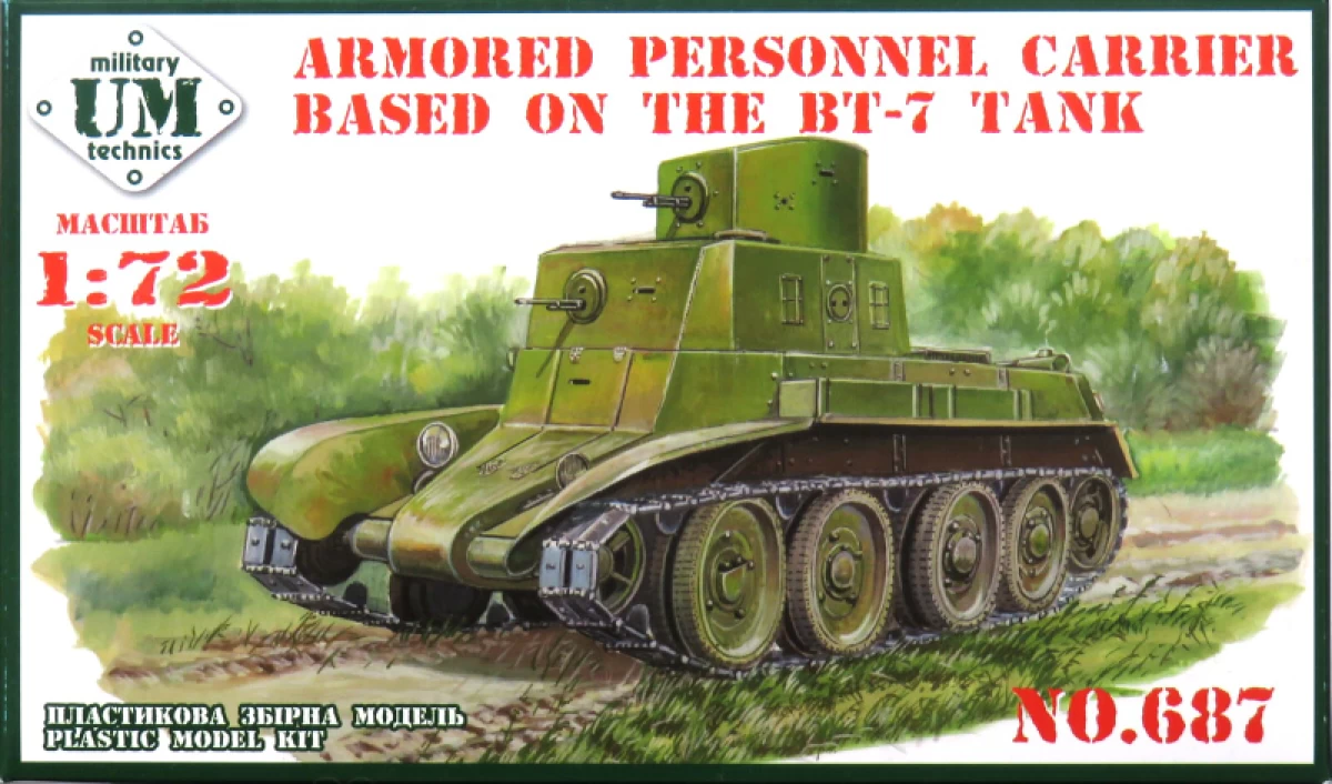 1/72 WW.II ソ連 装甲兵員輸送車 (BT-7車体)