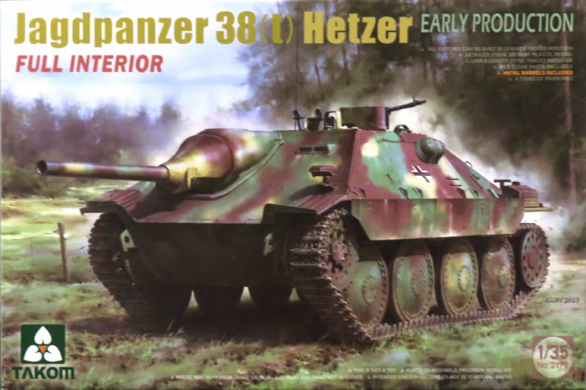 1/35 38式軽駆逐戦車 ヘッツァー 前期型 w/フルインテリア